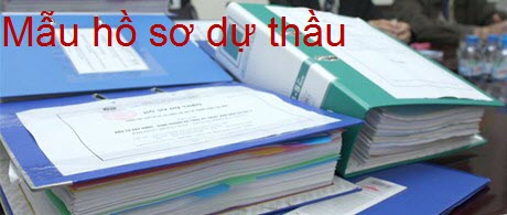 Mẫu hồ sơ dự thầu