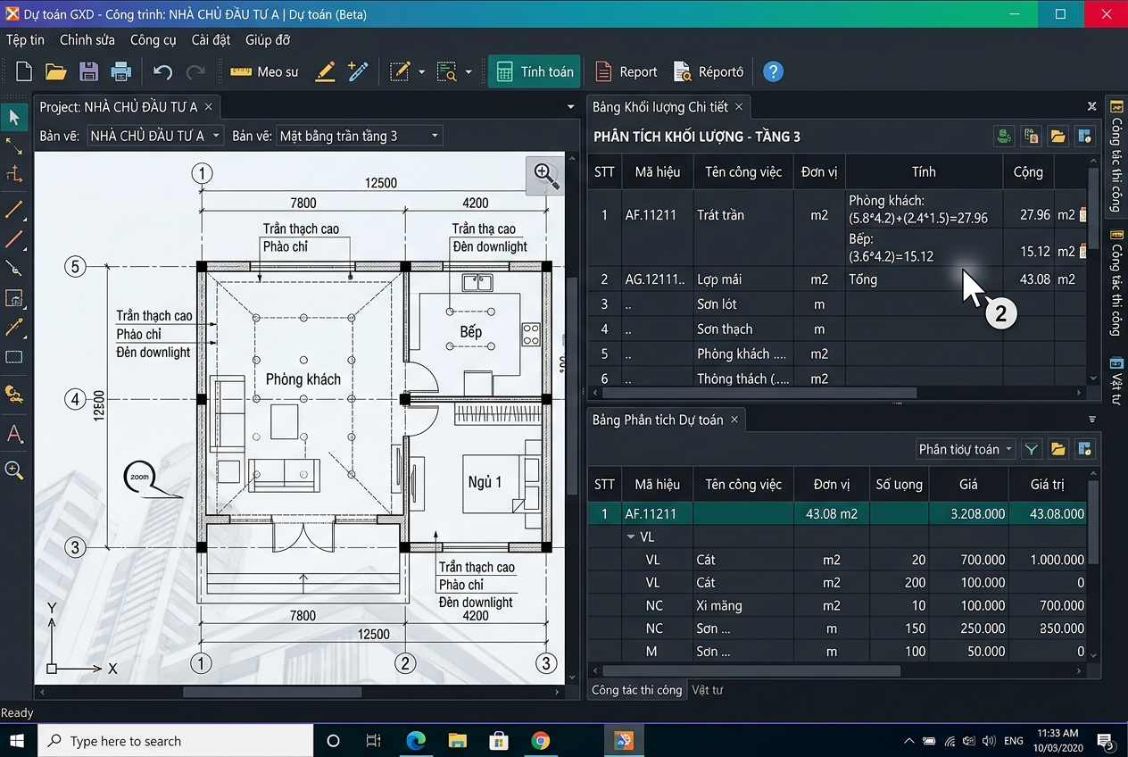 Chính thức ra mắt phiên bản Dự toán GXD10 – 10h10′ ngày 10/10