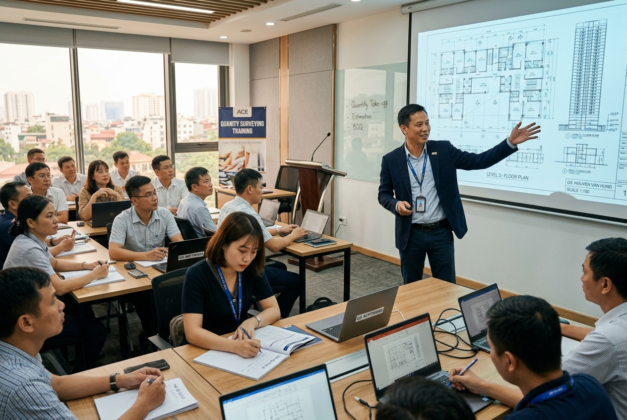 Mẫu dự toán xây dựng chung cư 5 tầng