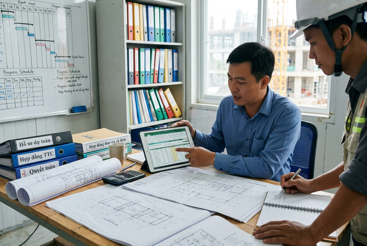 Hướng dẫn lập hồ sơ thanh quyết toán – Hợp đồng đơn giá cố định